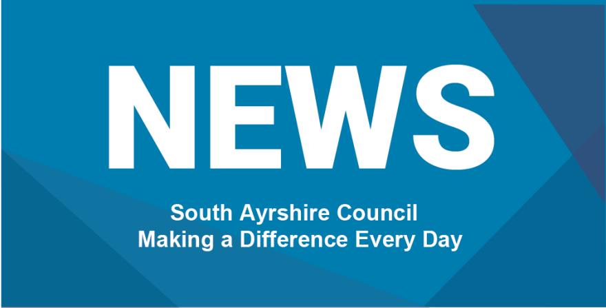 Blue News logo for South Ayrshire Council