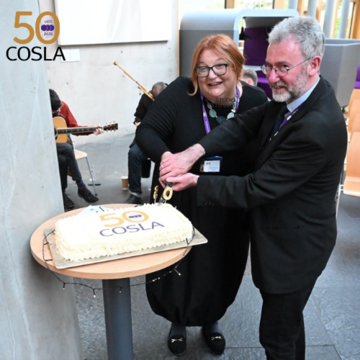 COSLA 50 cake cutting